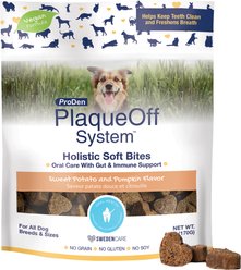 ProDen Plaqueoff System Holistic Oral Care with Gut & Immune Support Adult Dental Dog Treats, 6-oz bag, count varies