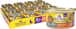 Wellness Complete Health Age Advantage Chicken Pate Wet Cat Food, 3-oz can, 24 count