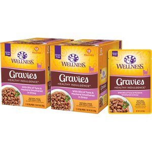 Sheba Gravy Indulgence Salmon & White Fish in Gravy Variety Pack Grain-Free Adult Wet Cat Food