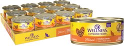 Wellness Complete Health Sliced Chicken Entree Grain-Free Canned Cat Food, 5.5-oz, case of 24
