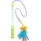 Show in main carousel: Catstages Twinkle Star Light Up LED Cat Wand Toy with Feathers & Ribbon slide 1 of 8
