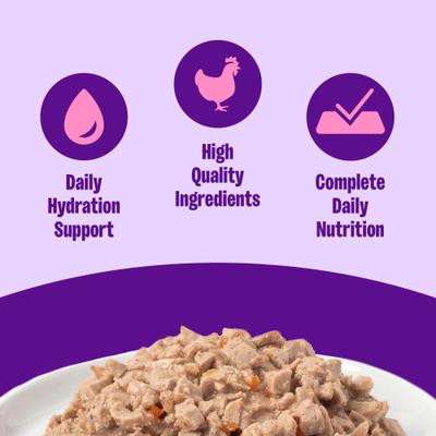 Show full view: Wellness Complete Health Pate Chicken Entree Grain-Free Natural Canned Cat Food, 5.5-oz, case of 24 slide 3 of 13