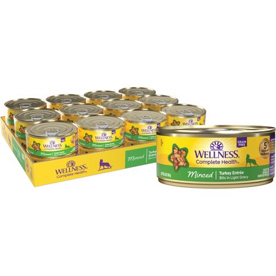 Wellness Wellness Minced Turkey Entree Canned Cat Food, 5.5-oz, case of 24