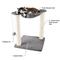 Show in main carousel: Pet Adobe Cat Hammock with Scratching Posts, Gray slide 4 of 6
