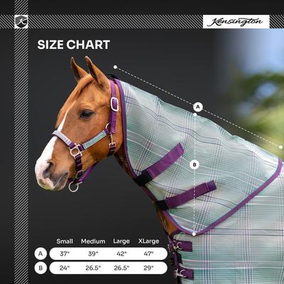 Show full view: Kensington Protective Products Horse Fly Sheet Neck Piece, Imperial Jade, Large slide 3 of 7