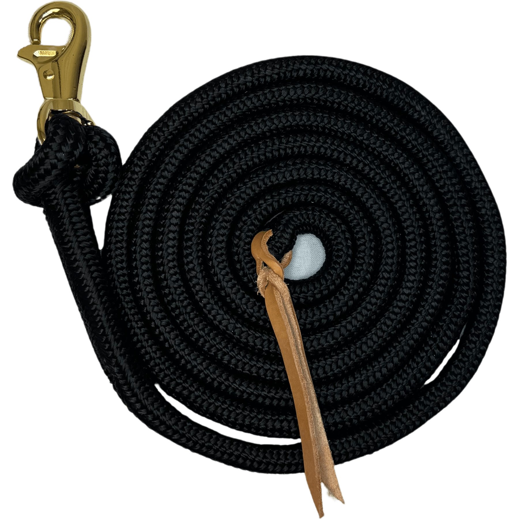 Kensington Protective Products Clinician Horse Training Lead Rope, 25-ft, Black