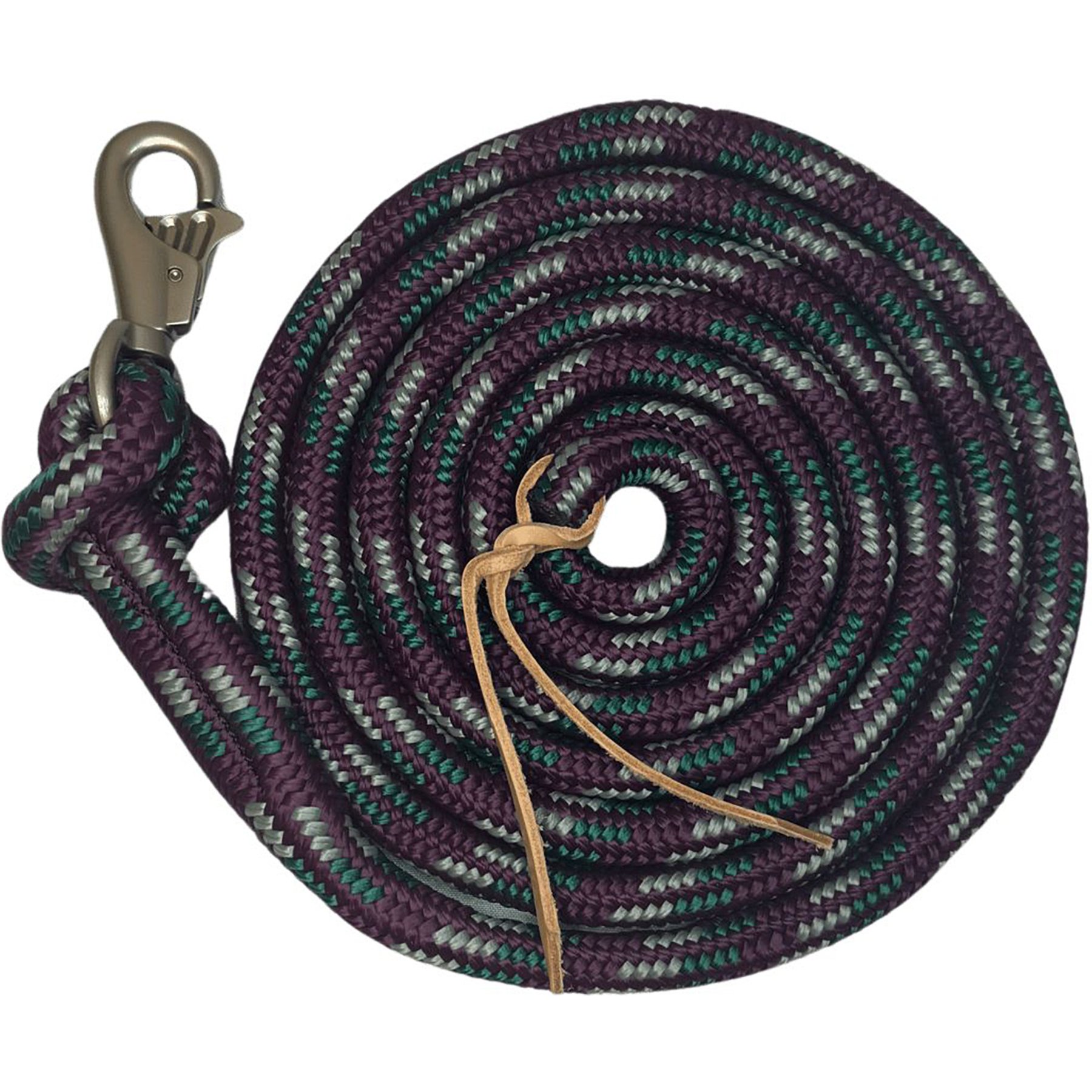 Kensington Protective Products Multi-Colored Clinician Horse Training Lead Rope, 10-ft, Imperial Jade