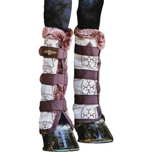 Kensington Protective Products Yellowstone Horse Fly Boots with Fleece, Large
