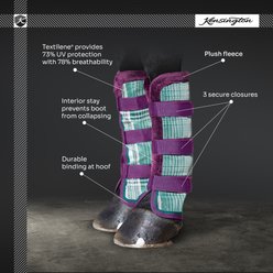 Kensington Protective Products Protective Horse Fly Boots, Kentucky Blue, Horse, 2 count slide 2 of 8
