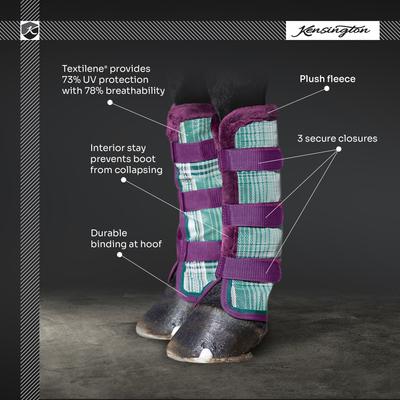 Show full view: Kensington Protective Products Yellowstone Horse Fly Boots with Fleece, Large slide 4 of 8
