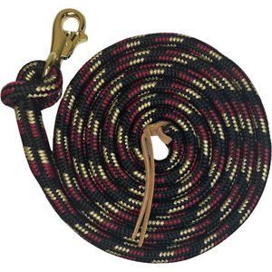 Kensington Protective Products Multi-Colored Clinician Horse Training Lead Rope, 10-ft, Deluxe Black