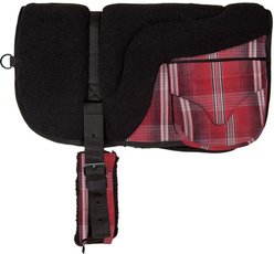 Kensington Protective Products Fleece Bareback Horse Saddle Pad with Pockets, Merlot