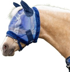 Kensington Protective Products Mini & Pony Fly Mask with Soft Ears & Fleece Trim, Kentucky Blue, Pony