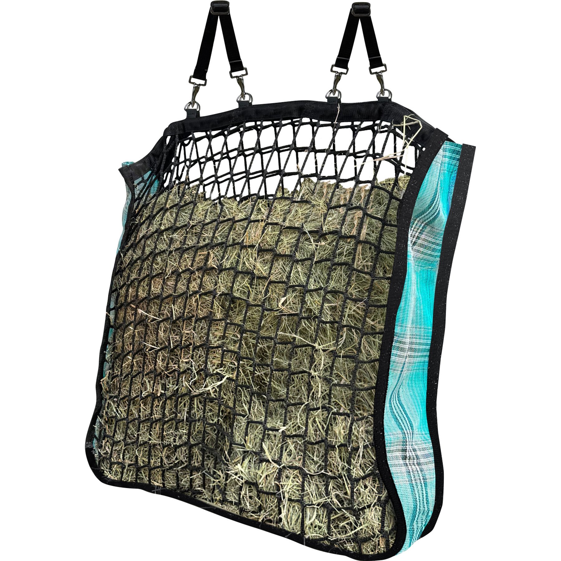 Kensington Protective Products 4 Flake Deluxe Slow Feed Horse Hay Bag, Imperial Jade