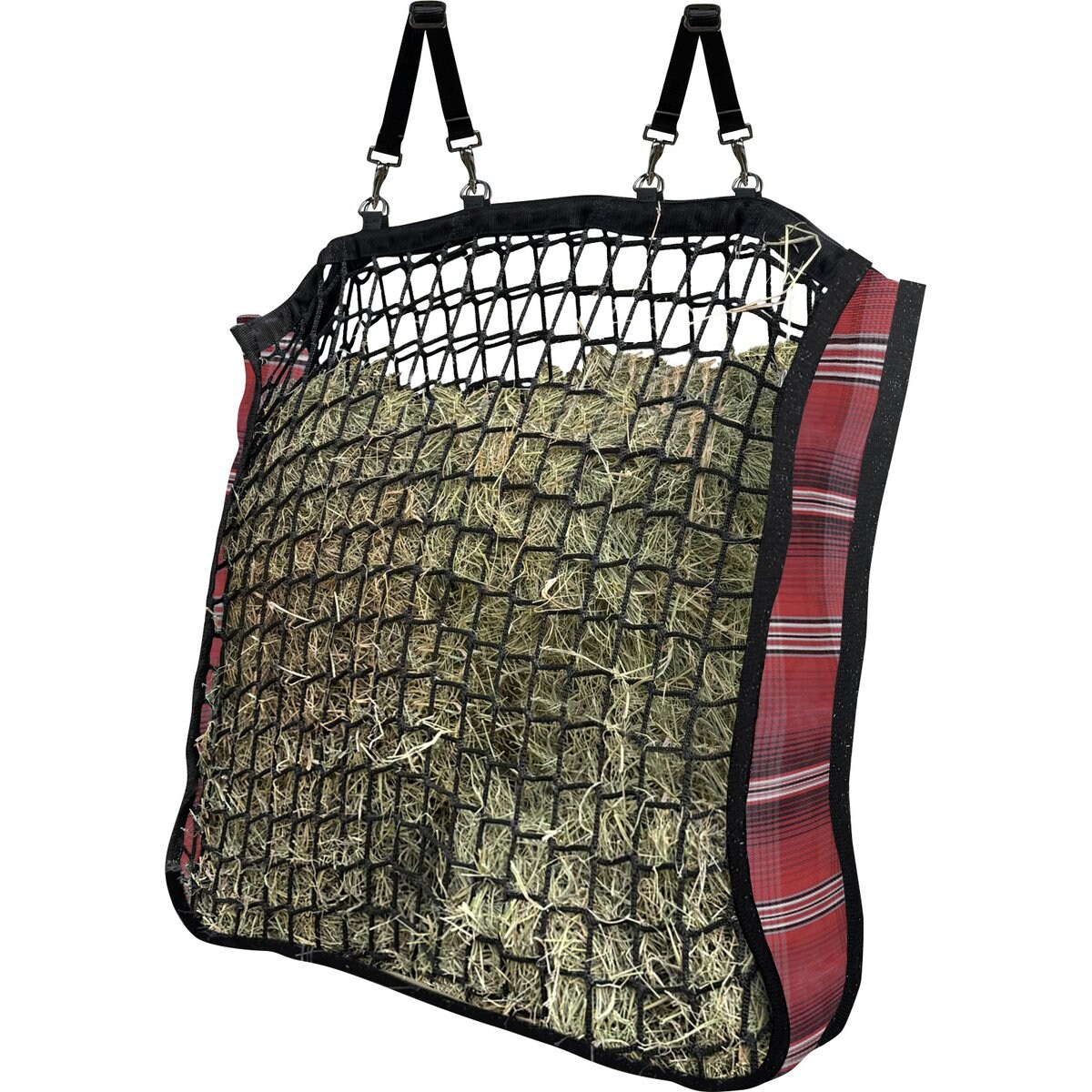 Kensington Protective Products 4 Flake Deluxe Slow Feed Horse Hay Bag, Merlot