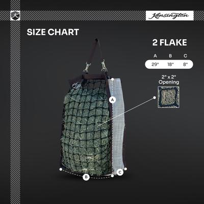 Show full view: Kensington Protective Products 2 Flake Deluxe Slow Feed Horse Hay Bag, Deluxe Black slide 3 of 5