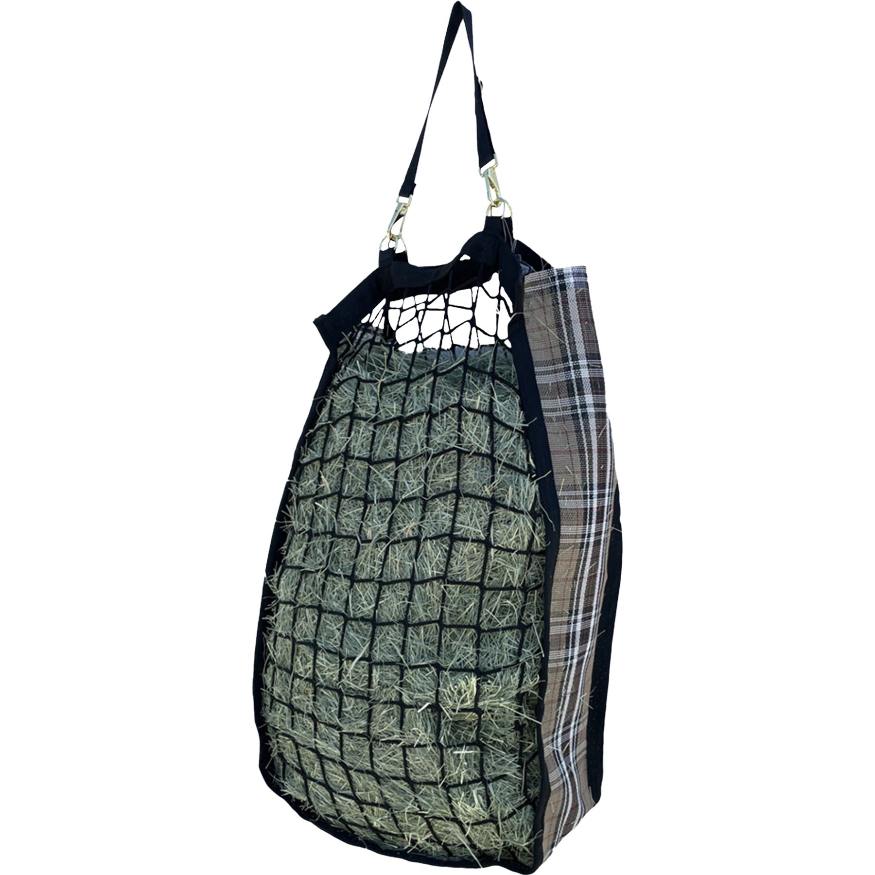 Kensington Protective Products 2 Flake Deluxe Slow Feed Horse Hay Bag, Deluxe Black