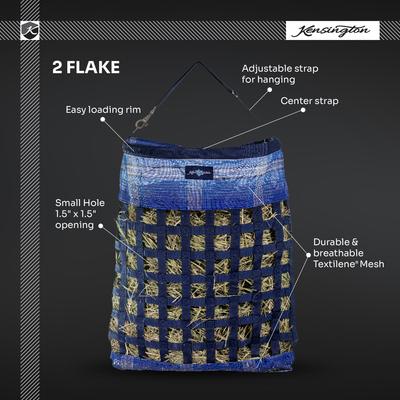 Show full view: Kensington Protective Products 2 Flake Slow Feed Horse Hay Bag with Rim, Desert Sand, Small slide 3 of 6
