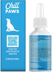 Chill Paws Organic 500mg Full Spectrum Hemp Extract Tincture Calming Supplement for Dogs, 1-fl oz bottle slide 2 of 5