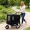 Show in main carousel: Yafylly Bike Trailer & Push Cart for Pets with All-Terrain Wheels, Large, Black slide 1 of 5