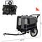 Show in main carousel: Yafylly Bike Trailer & Push Cart for Pets with All-Terrain Wheels, Large, Grey/Black slide 3 of 5