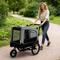 Show in main carousel: Yafylly Bike Trailer & Push Cart for Pets with All-Terrain Wheels, Large, Grey/Black slide 1 of 5