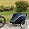Show in main carousel: Yafylly 2-in-1 Bike Trailer & Push Cart for Pets with Dual Cup Pockets, Large, Blue/Black slide 5 of 5