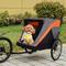 Show in main carousel: Yafylly 2-in-1 Bike Trailer & Push Cart for Pets with Dual Cup Pockets, Large, Grey/Black slide 5 of 5