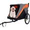 Show in main carousel: Yafylly 2-in-1 Bike Trailer & Push Cart for Pets with Dual Cup Pockets, Large, Grey/Black slide 4 of 5
