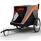 Show in main carousel: Yafylly 2-in-1 Bike Trailer & Push Cart for Pets with Dual Cup Pockets, Large, Grey/Black slide 2 of 5