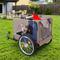Show in main carousel: Yafylly Dog Bike Trailer for Bicycle with 2 Entrances & 20-in Wheels, Blue/Grey, Medium slide 1 of 6
