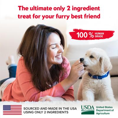 Show full view: Vitafur Barkin Burger Beef & Pumpkin Grain-Free Dehydrated Dog Treats, 24-oz bag slide 7 of 8