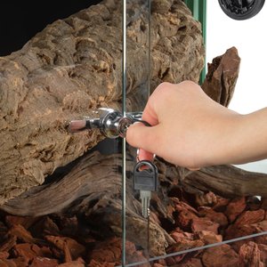 REPTI ZOO Light Weight Enclosure Reptile Terrarium, Green, 40-gal: 36 x 18 x 18-in