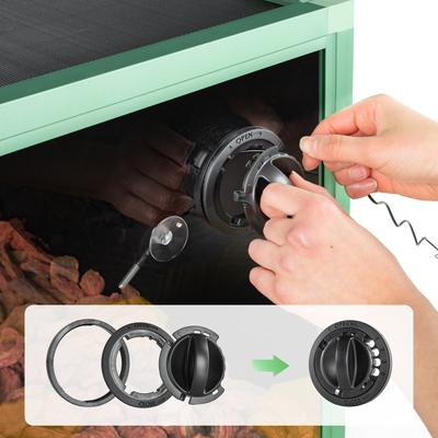 Show full view: REPTI ZOO Light Weight Enclosure Reptile Terrarium, Green, 40-gal: 36 x 18 x 18-in slide 3 of 10