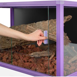 REPTI ZOO Light Weight Enclosure Reptile Terrarium, Purple, 120-gal: 48 x 24 x 24-in
