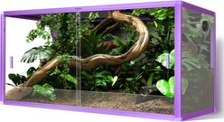 REPTI ZOO Light Weight Enclosure Reptile Terrarium, Purple, 120-gal: 48 x 24 x 24-in