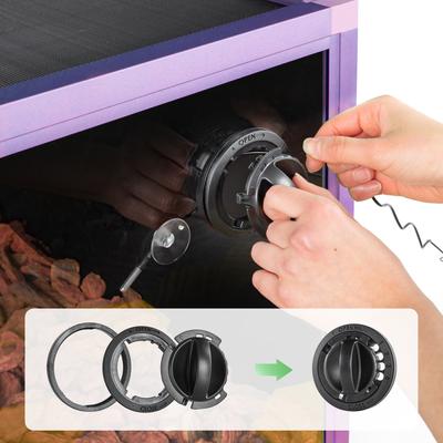 Show full view: REPTI ZOO Light Weight Enclosure Reptile Terrarium, Purple, 40-gal: 36 x 18 x 18-in slide 5 of 9