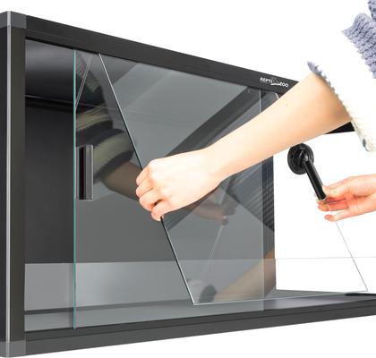 Show full view: REPTI ZOO Light Weight Enclosure Reptile Terrarium, Black, 64-gal: 48 x 18 x 18-in slide 4 of 9