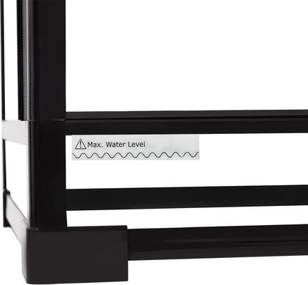 Show full view: REPTI ZOO Tank, Wide & Tall Tempered Glass Reptile Terrarium, Black, Large, 85-gal: 48 x 18 x 24-in slide 6 of 8