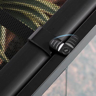 Show full view: REPTI ZOO Tank, Wide & Tall Tempered Glass Reptile Terrarium, Black, Large, 85-gal: 48 x 18 x 24-in slide 5 of 8