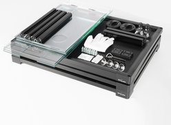 REPTI ZOO Double Stacked Glass Habitat Reptile Terrarium, Black, 2 count, 20-gal: 24 x 18 x 32-in slide 2 of 7