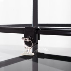 REPTI ZOO Vertical Tempered Glass Top Screen Ventilation Reptile Terrarium, Black, Large, 100-gal: 18 x 36 x 36-in slide 2 of 6