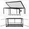 Show in main carousel: OiiBO Full-View Glass Screen Ventilation & Double Hinge Door Reptile Terrarium, Black, Large: 70-gal slide 6 of 8