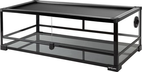 Show full view: REPTI ZOO Knock Down Reptile Terrarium with Swing Door, Black, 35-gal slide 2 of 6