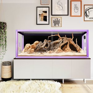 REPTI ZOO Black PVC Reptile Terrarium