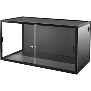 REPTI ZOO Light Weight Enclosure Reptile Terrarium, Black, 120-gal: 48 x 24 x 24-in