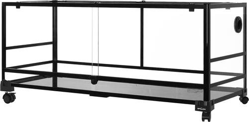 Show full view: REPTI ZOO Reptile Terrarium with Caster Wheels, Black, Large: 64-gal slide 2 of 6