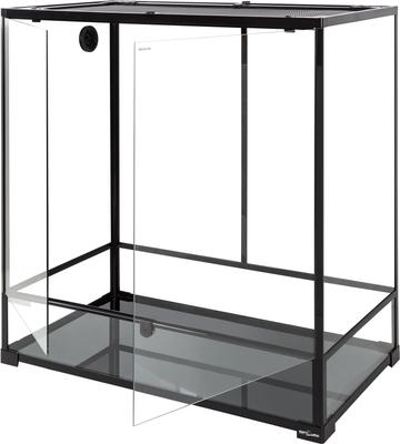 Show full view: REPTI ZOO Vertical Tempered Glass Top Screen Ventilation Reptile Terrarium, Black, Large, 100-gal: 18 x 36 x 36-in slide 3 of 7