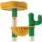 Show in main carousel: Wooflex Multi-Level Large Indoor 68-in Fleece Cactus Cat Tree & Condo with Sisal Post & Hanging Balls, Yellow slide 6 of 7