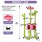 Show in main carousel: Wooflex Multi-Level Large Indoor 68-in Fleece Cactus Cat Tree & Condo with Sisal Post & Hanging Balls, Pink slide 2 of 7